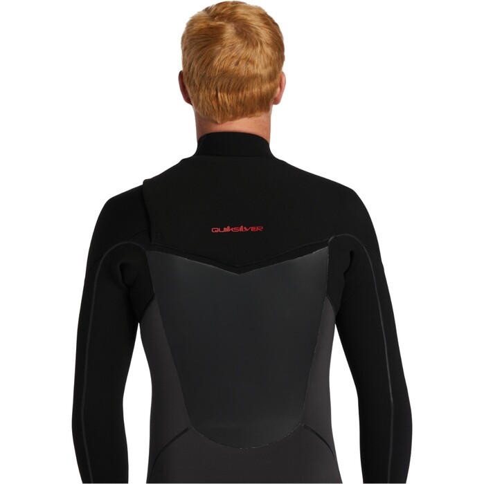 2024 Quiksilver Mens Marathon Sessions 4/3mm Chest Zip Wetsuit EQYW103214 - Black / Jet